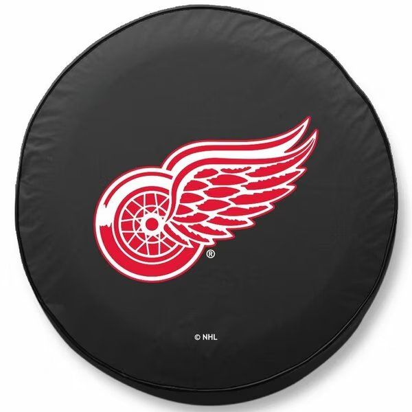 30 3/4 x 10 Detroit Red Wings Tire Cover, Holland Bar Stool Co, Mfr#: TCD10DetRedBK